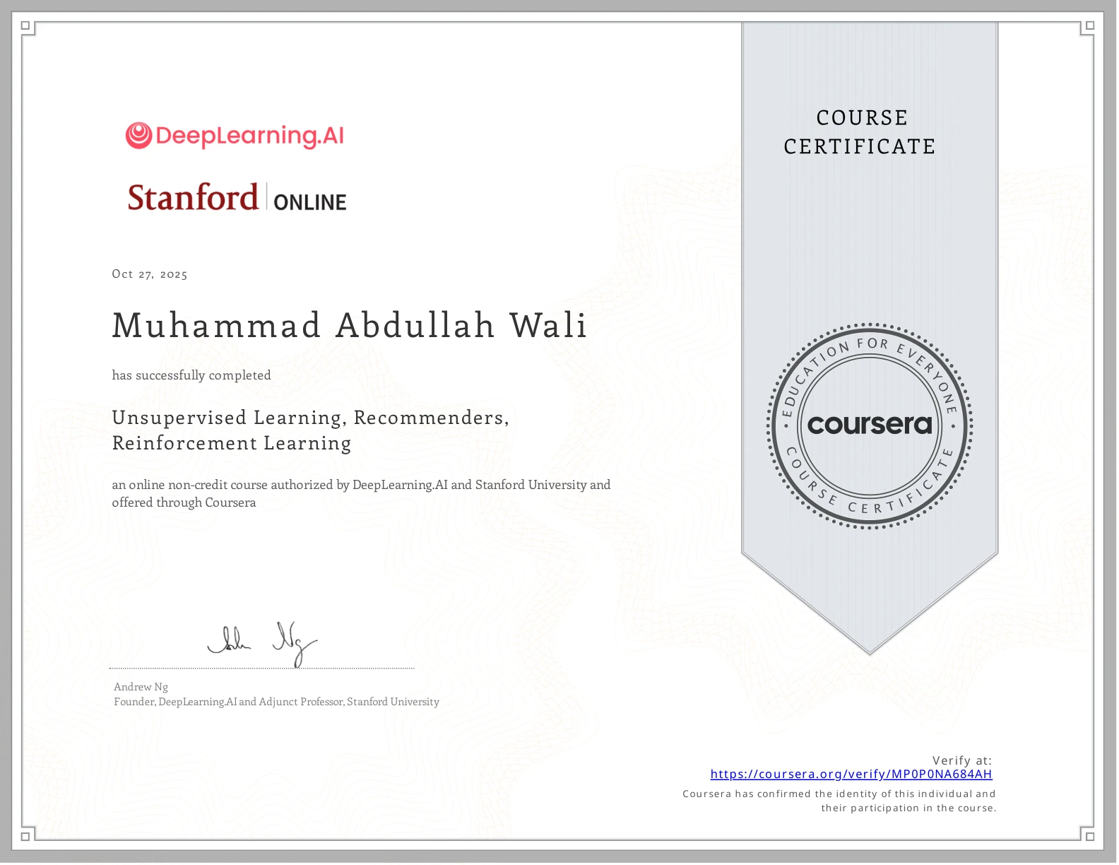 Unsupervised Learning, Recommenders,